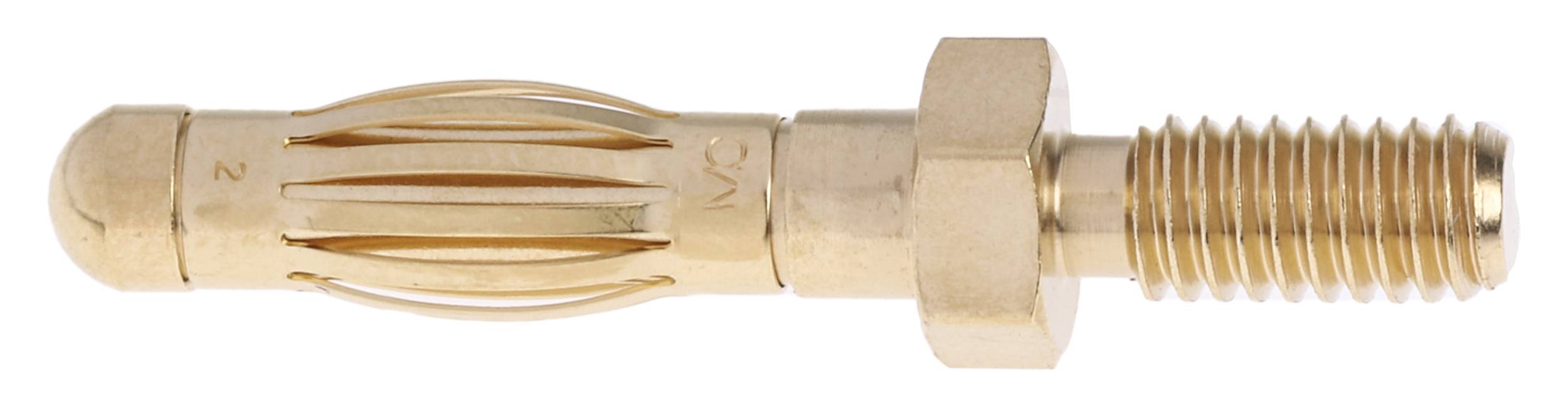 Stäubli SA403 Messerleiste Stecker, gerade Stift-Ø: 4 mm Messing 1 St.-1