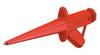 Staubli Klemmprüfspitze Rot, Stahl Spitze 0.9mm, 116.5mm, 1kV 4A