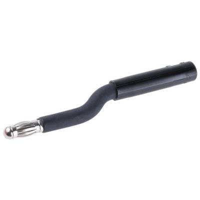 Staubli Prüfadapter Schwarz Messing vernickelt 25A 30 V, 60V dc-0