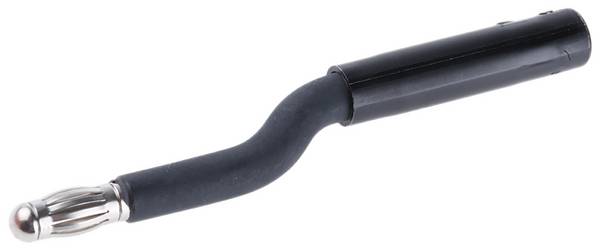 Staubli Prüfadapter Schwarz Messing vernickelt 25A 30 V, 60V dc