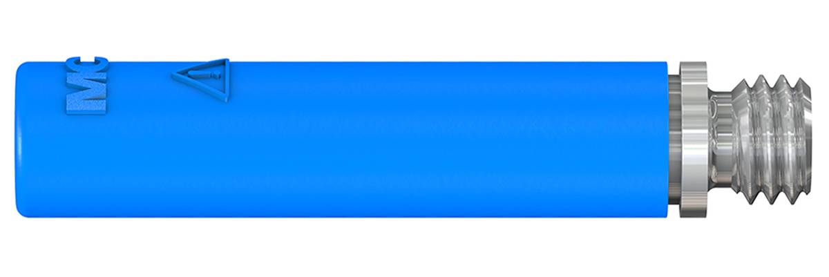 Stäubli 4 mm Bananenbuchse Blau, Kontakt vernickelt, 30 V, 60V dc / 32A, Schraubanschluss-1