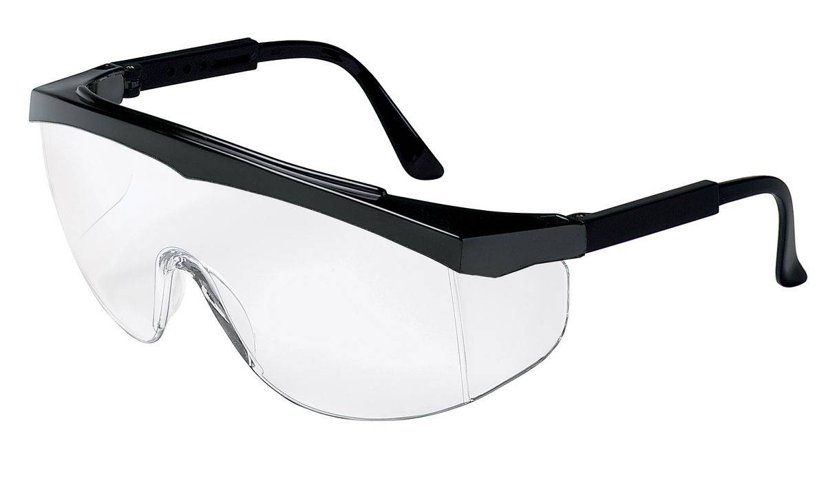 MCR Safety Schutzbrille Stratus Farbe: Schwarz/Klare Scheibe-0