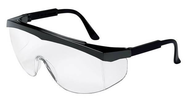 MCR Safety Schutzbrille Stratus Farbe: Schwarz/Klare Scheibe
