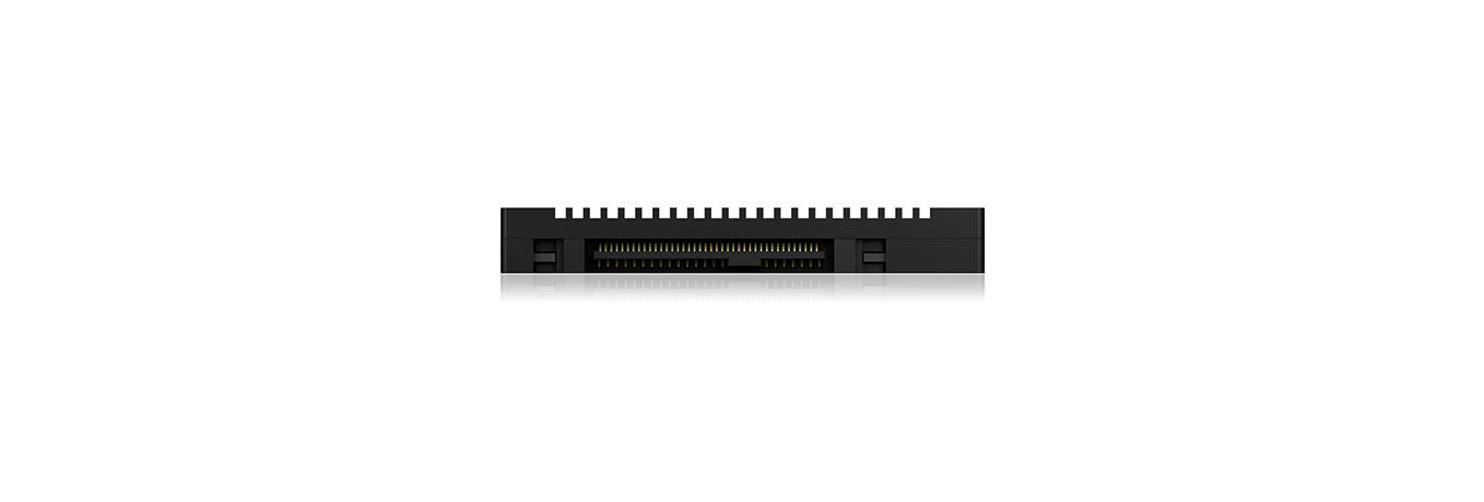 IB-M2U04, M.2 PCIe NVMe zu 2,5" U.2 (SFF-8639) Adapter, 9,5 mm, Aluminium, schwarz-3