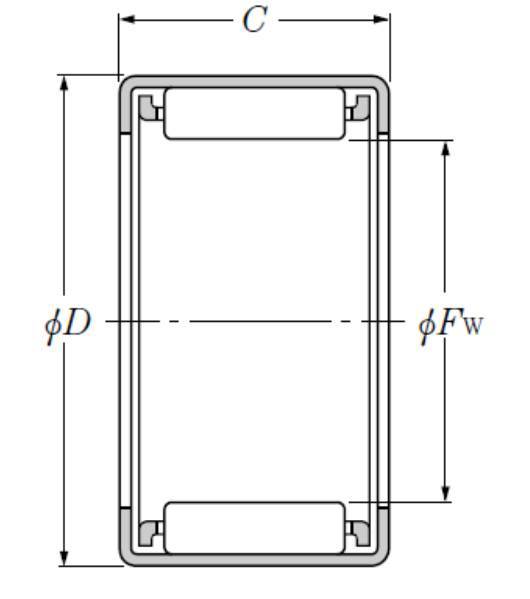 Nadelhülse HK 5025 NTN 50x58x25 mm-1