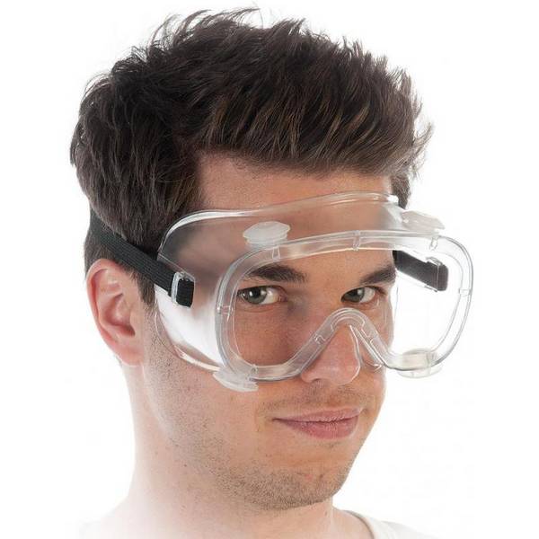 Hygostar Vollsichtschutzbrille mit Luftventilen, kratzfest