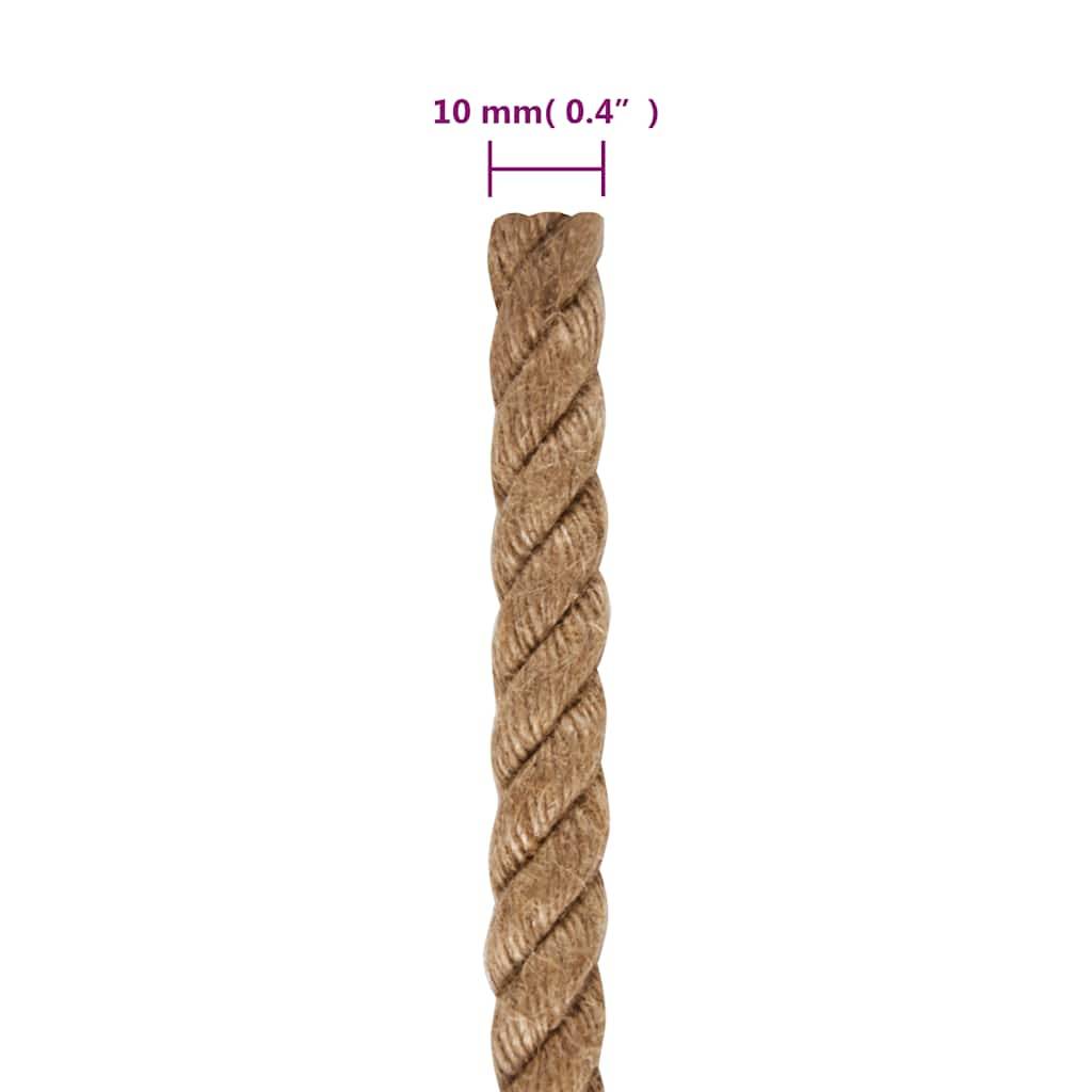 vidaXL Seil 100 % Jute 10 mm 250 m-2