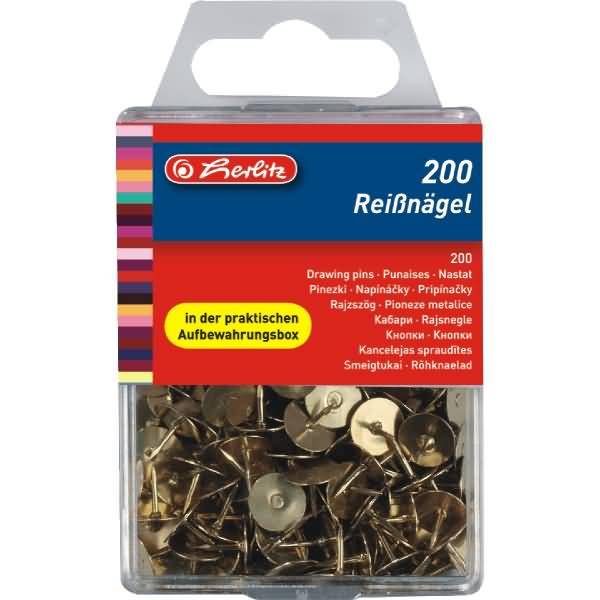Reißnägel VE=200 Stück messing