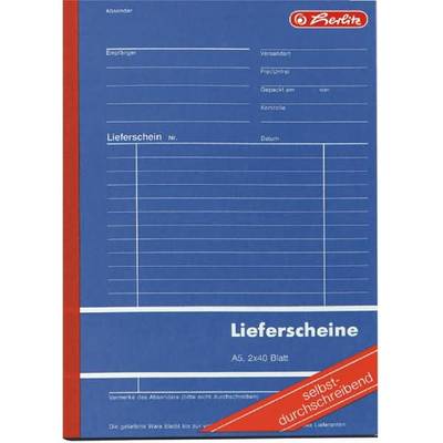 Formularbuch Lieferscheinblock A5 VE=2x40 Blatt-0