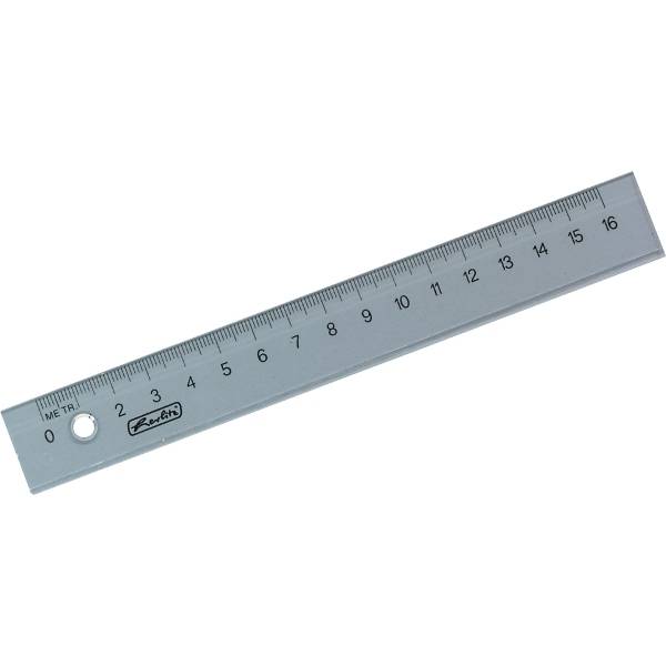 Lineal Plastik 16cm transparent-1