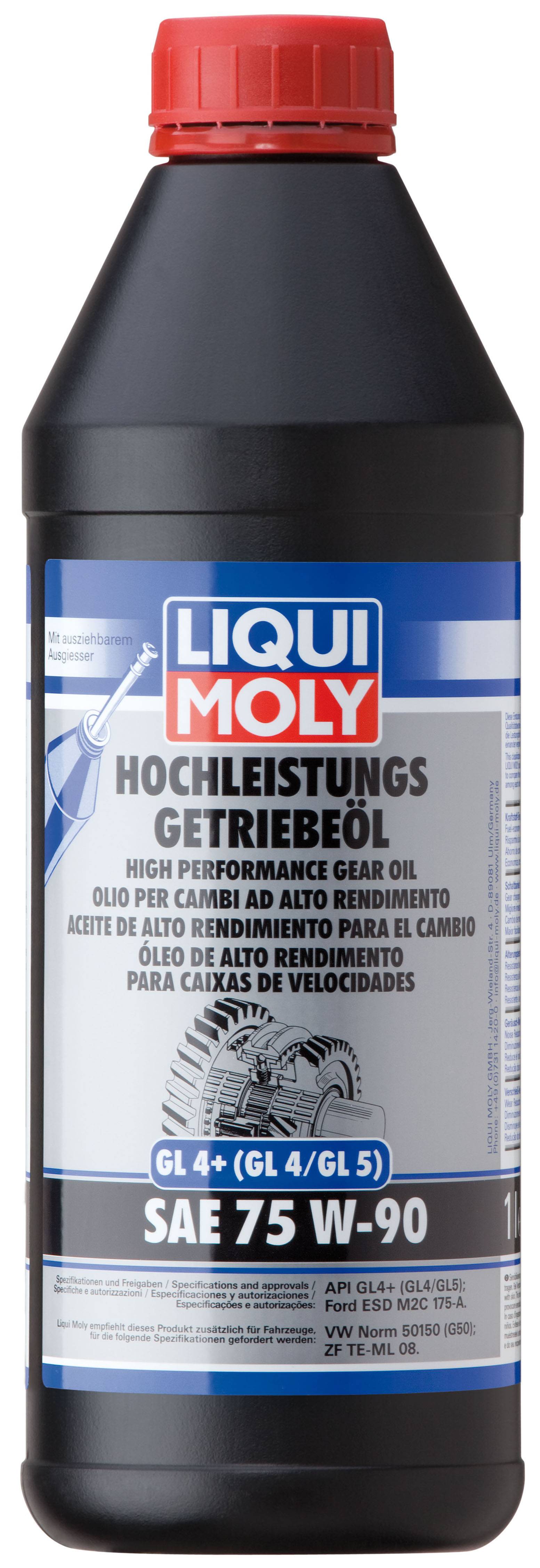 Hochleistungs-Getriebeöl (GL4+) SAE 75W-90, 6 Stück je 1 l