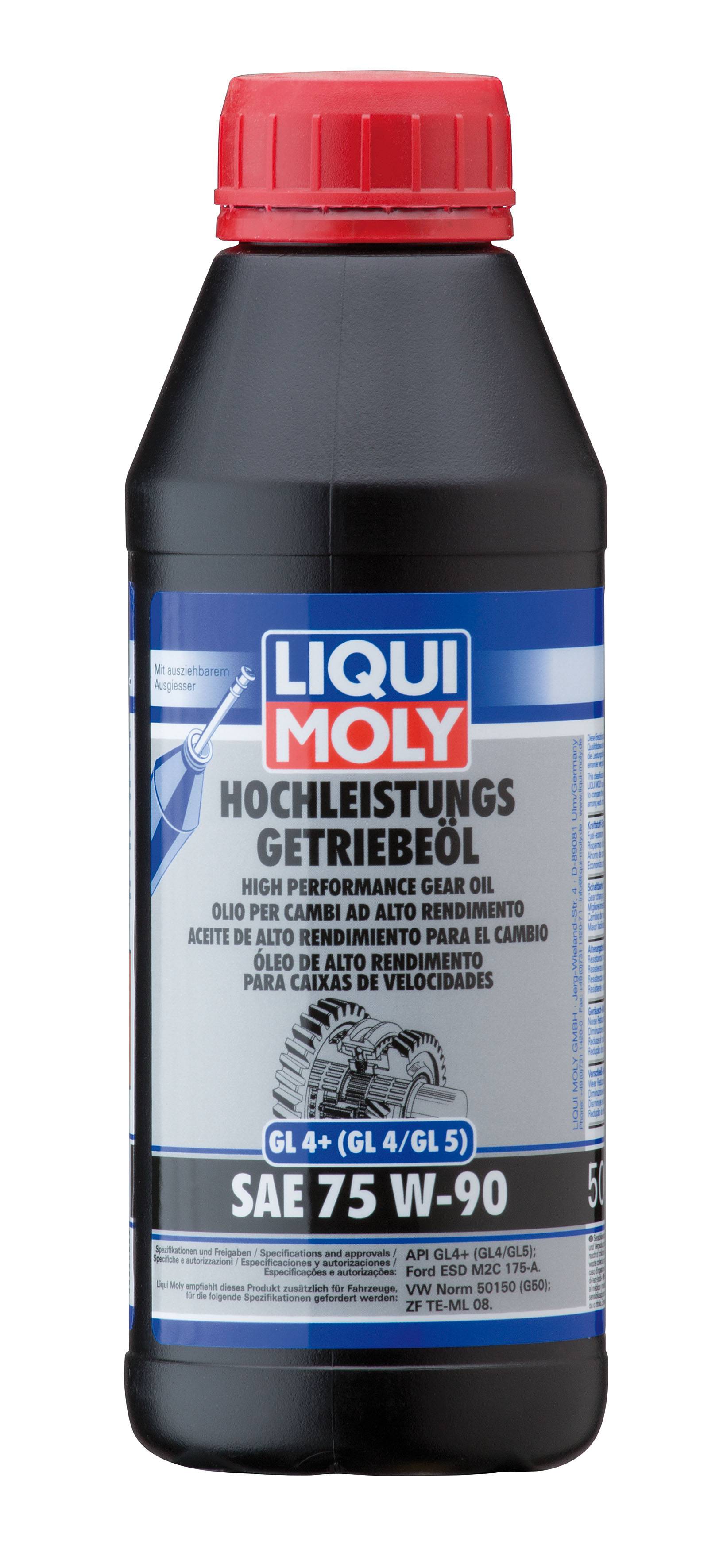 Hochleistungs-Getriebeöl (GL4+) SAE 75W-90, 6 Stück je 500 ml-0