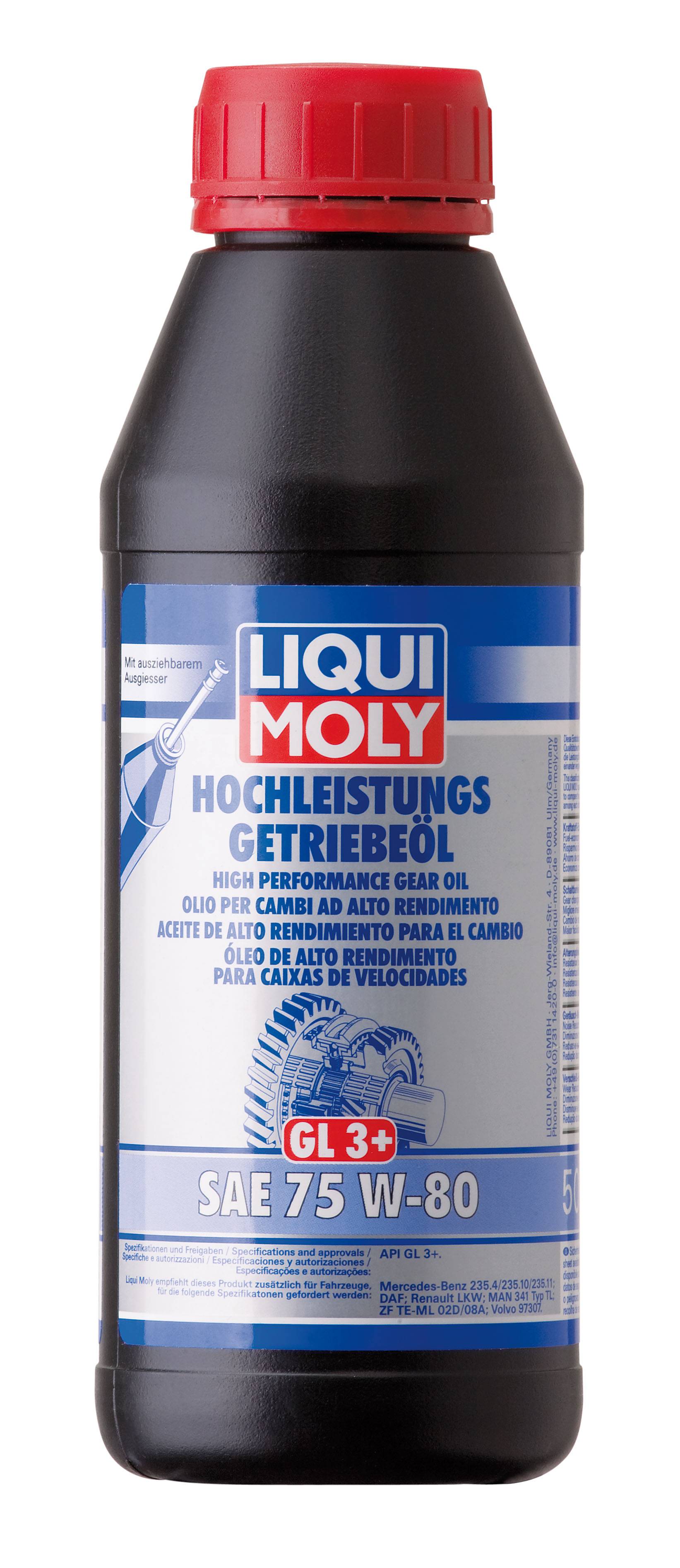 Hochleistungs-Getriebeöl (GL3+) SAE 75W-80, 6 Stück je 500 ml-0