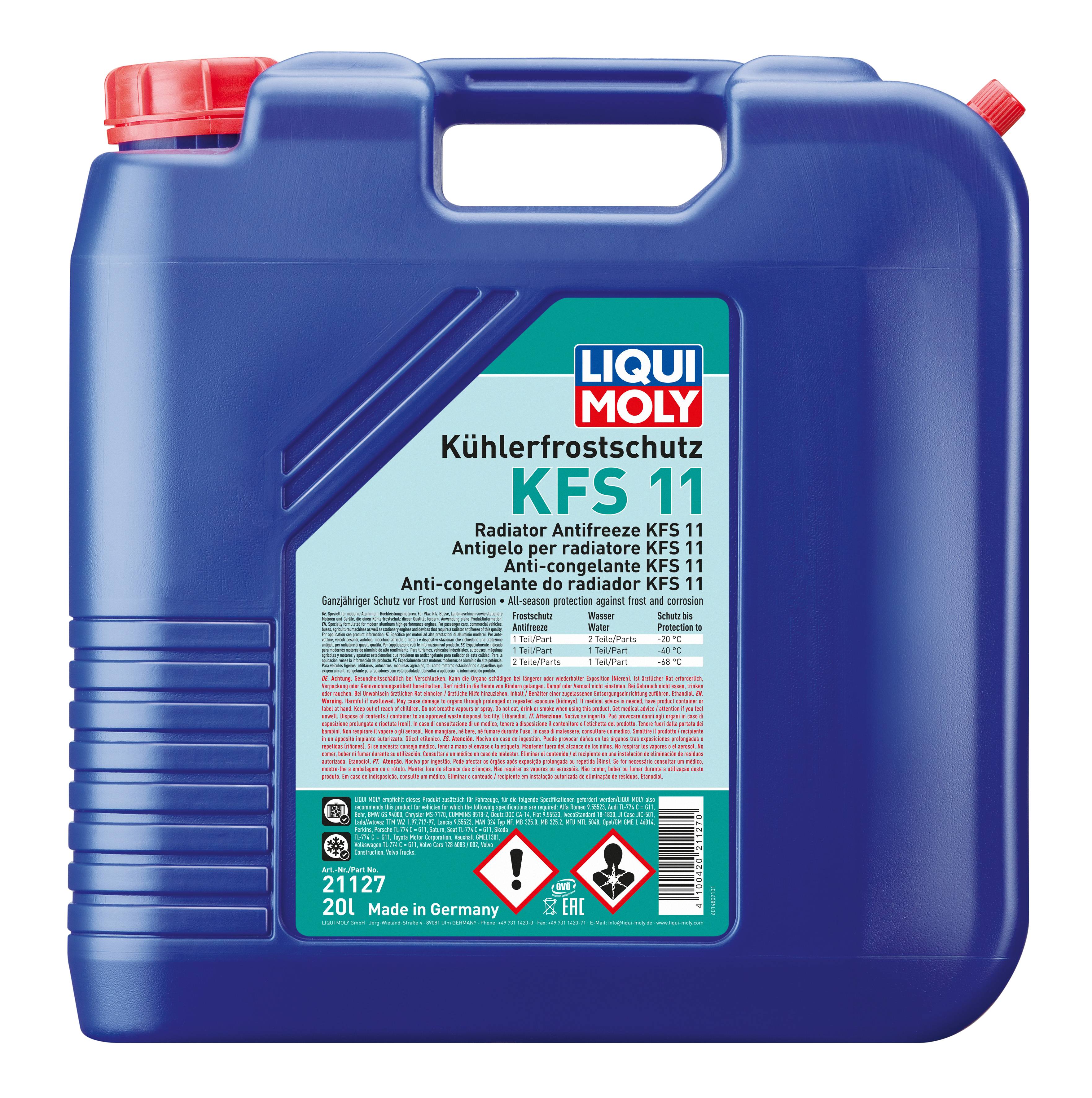 Kühlerfrostschutz KFS 11, 1 Stück je 20 l-0