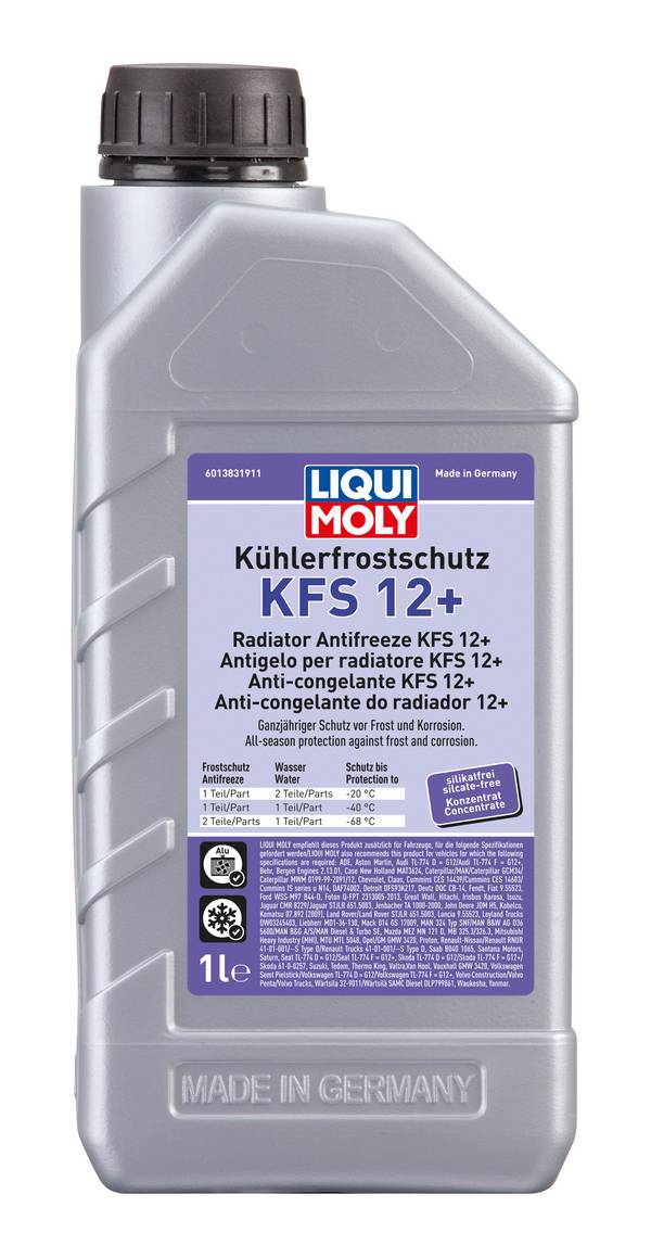 Kühlerfrostschutz KFS 12+, 6 Stück je 1 l