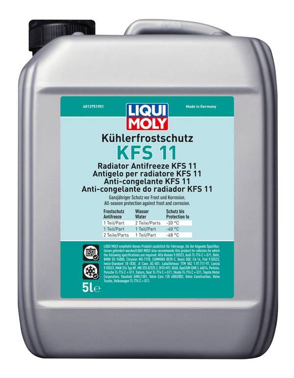 Kühlerfrostschutz KFS 11, 4 Stück je 5 l