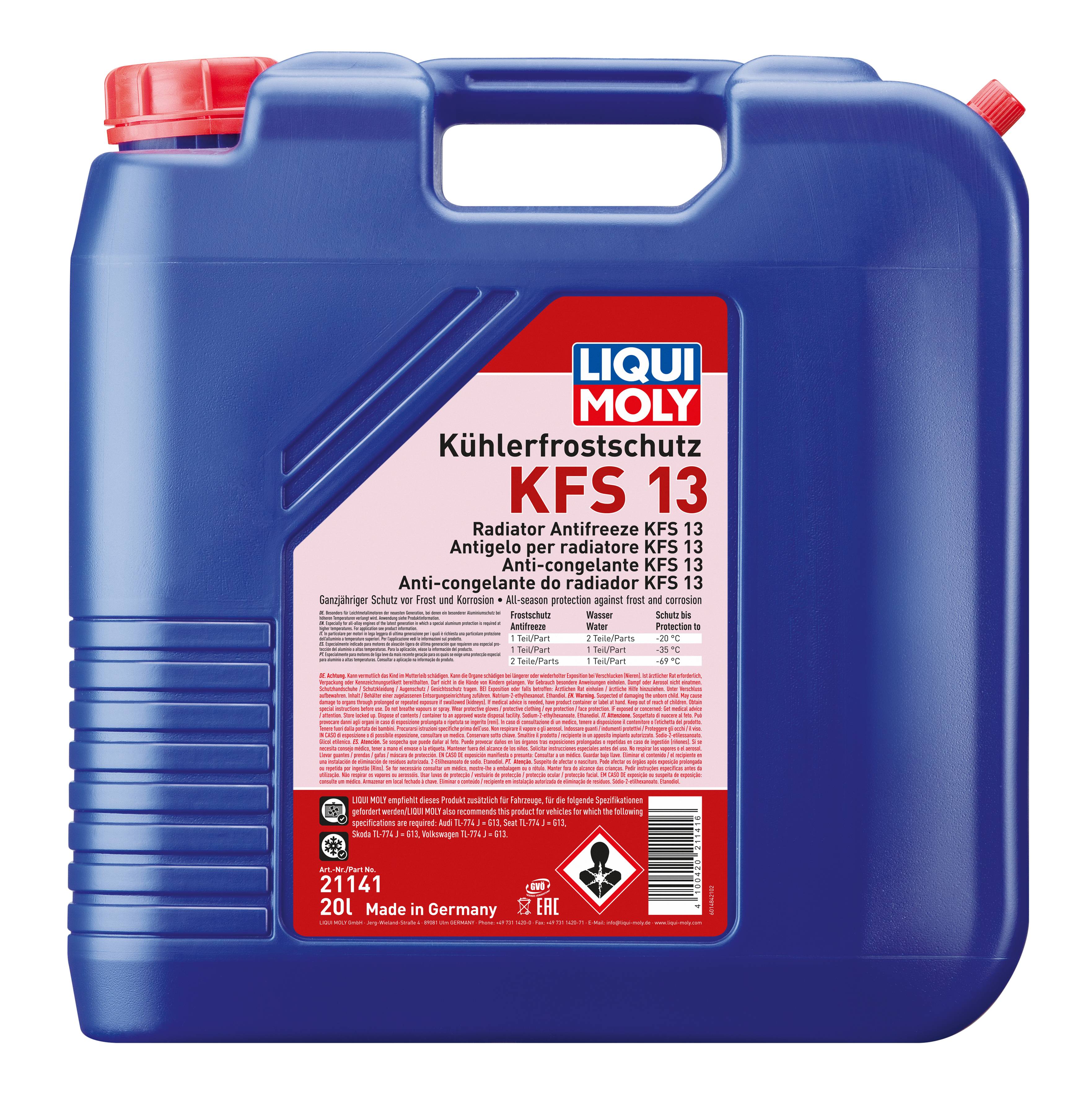 Kühlerfrostschutz KFS 13, 1 Stück je 20 l-0