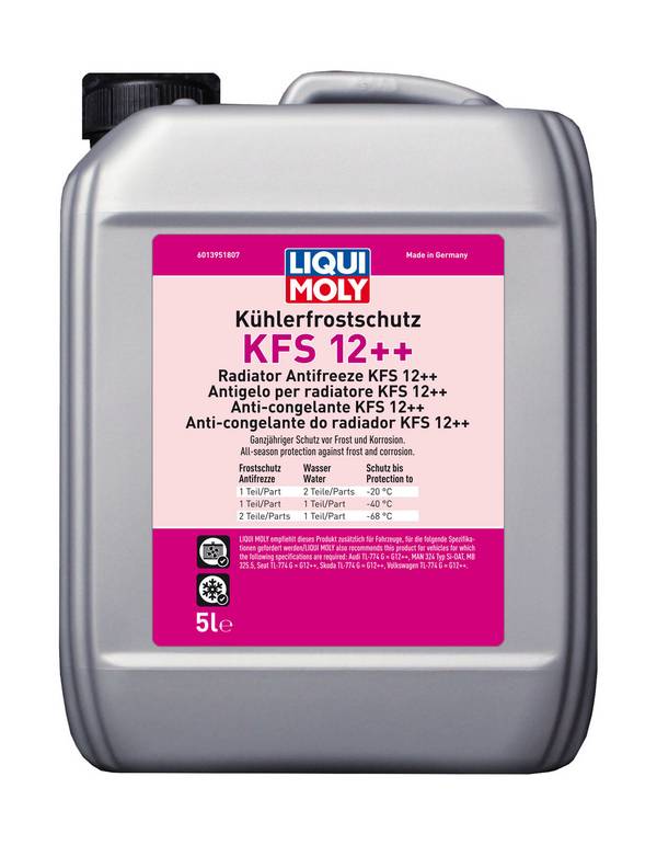 Kühlerfrostschutz KFS 12++, 4 Stück je 5 l
