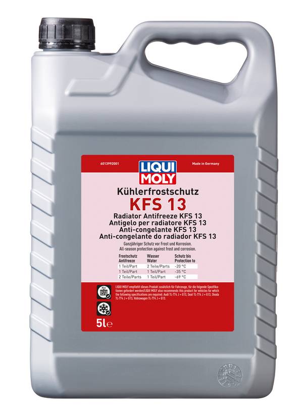 Kühlerfrostschutz KFS 13, 4 Stück je 5 l