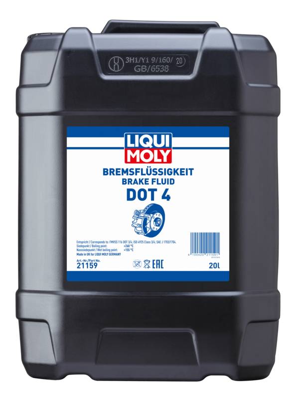 Bremsflüssigkeit DOT 4, 1 Stück je 20 l