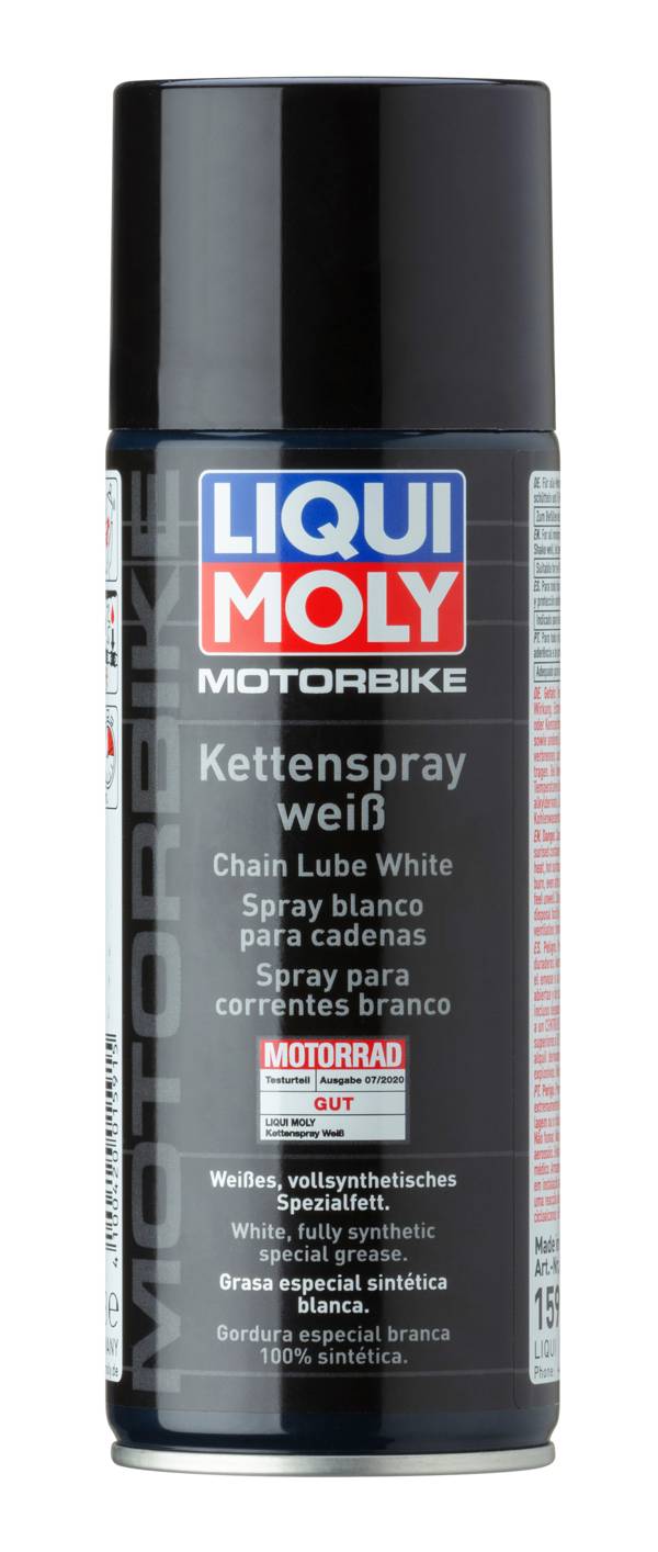 LIQUI MOLY Motorbike Kettenspray weiß  400ml   Verpackungseinheit = 12 Stück