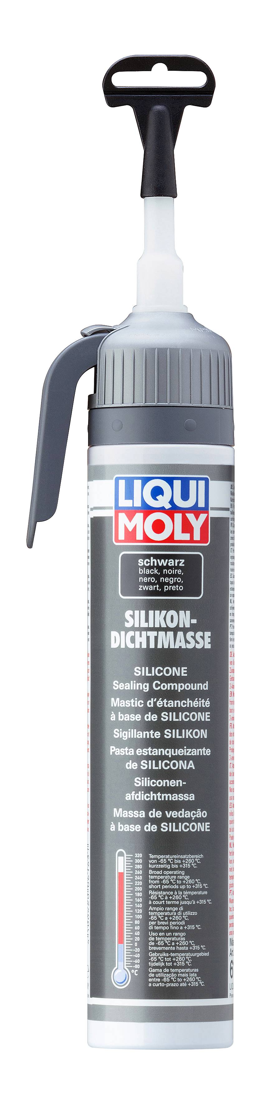 Silikondichtmasse schwarz, 6 Stück je 200 ml-0