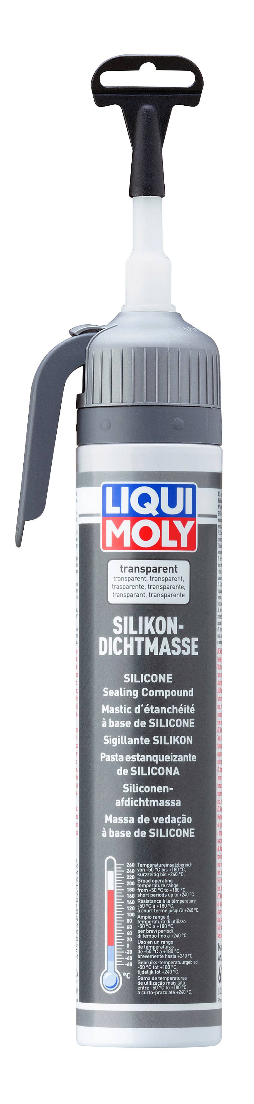 Silikondichtmasse transparent, 6 Stück je 200 ml-0