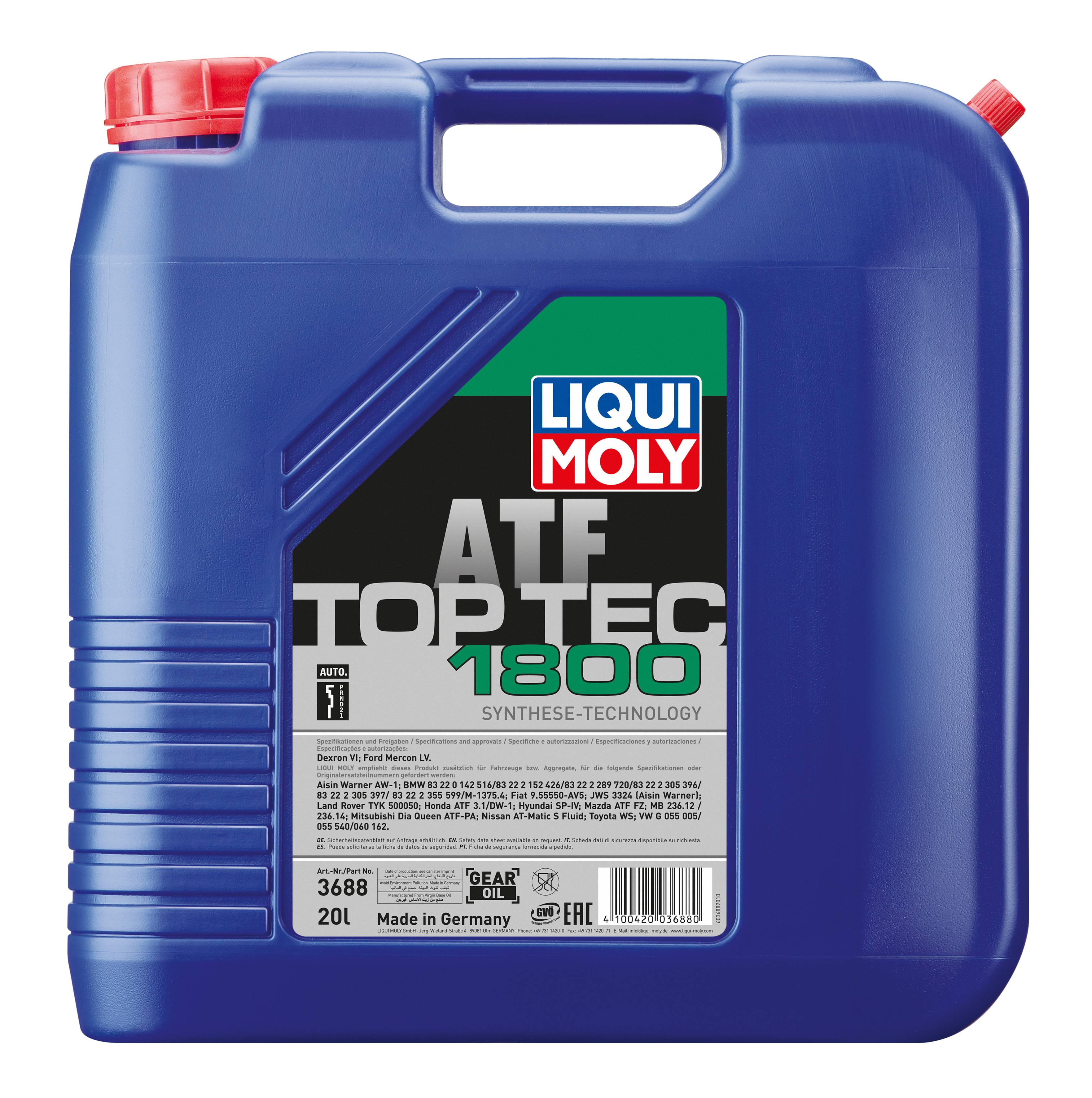 Top Tec ATF 1800 Liqui Moly, 1 Stück je 20 l