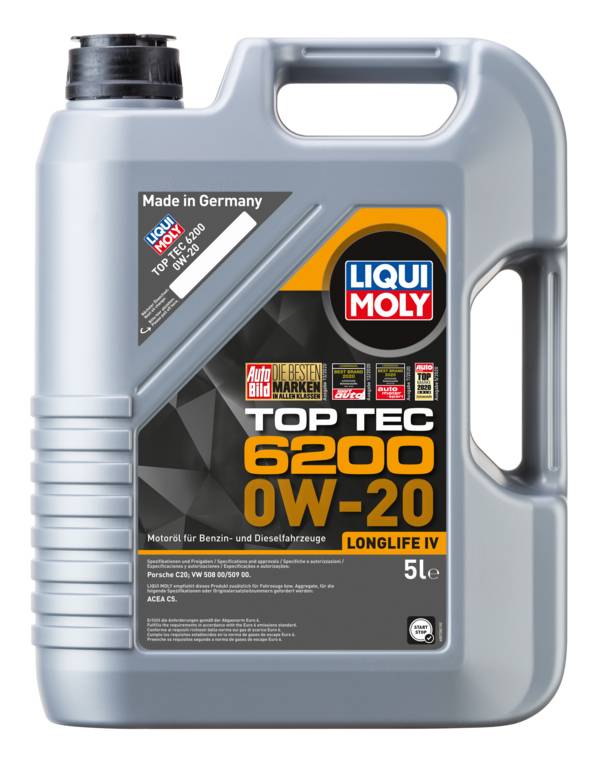 Top Tec 6200 0W-20 Liqui Moly, 4 Stück je 5 l
