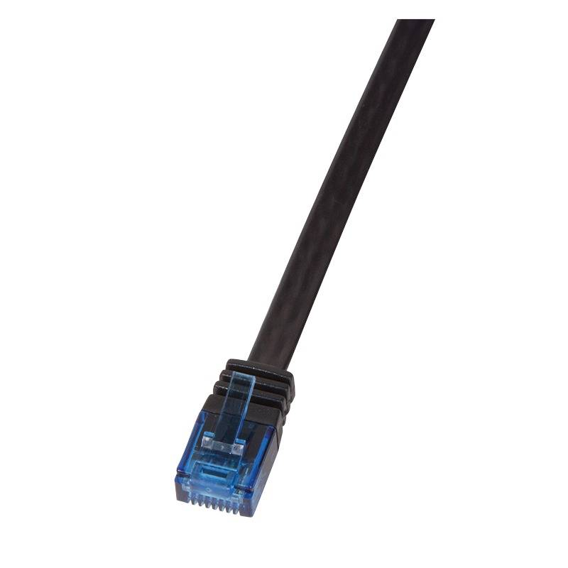 LogiLink U/UTP Flach-Patchkabel, Kat. 5e, 10,0 m, schwarz-0
