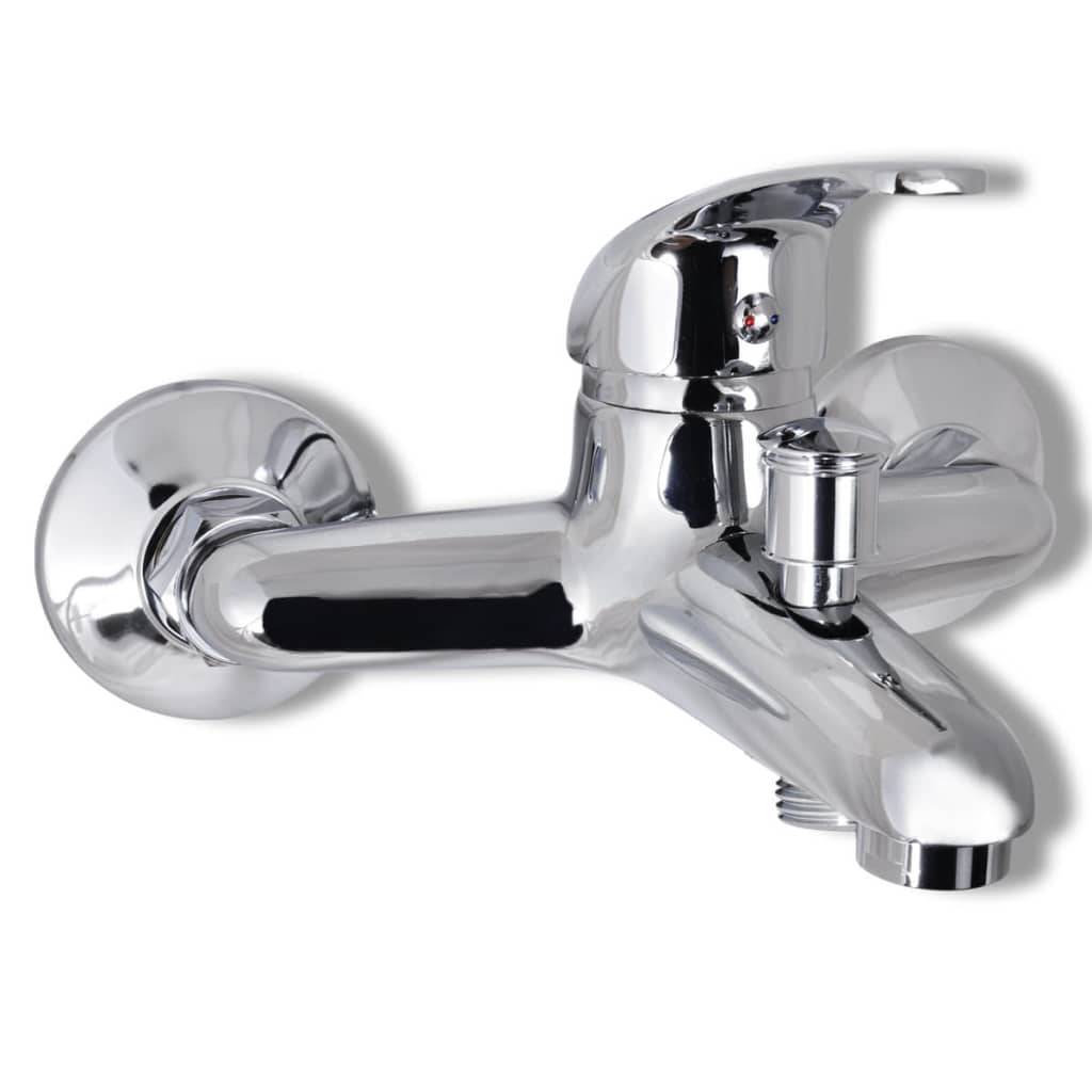 vidaXL Bad Dusche Mischbatterie Set Chrom-1