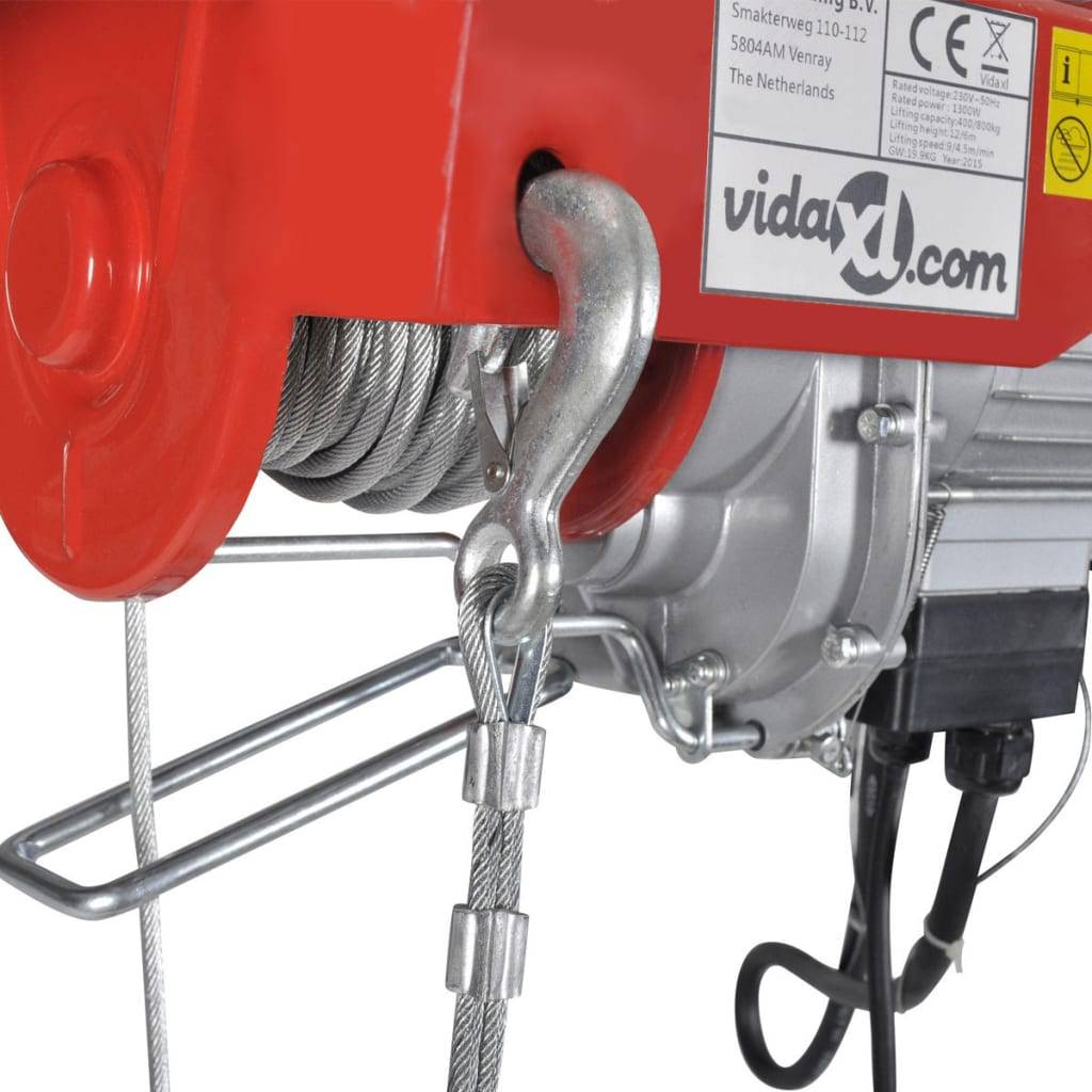 Elektrischer Seilhebezug 1300 W 400/800 kg-3