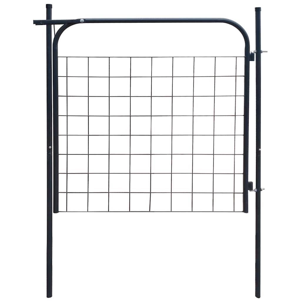 vidaXL Gartentor 100x100 cm Anthrazit-0