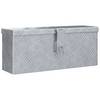 vidaXL Aluminiumkiste 48,5 x 14 x 20 cm Silbern