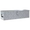 vidaXL Aluminiumkiste 80,5×22×22 cm Silbern