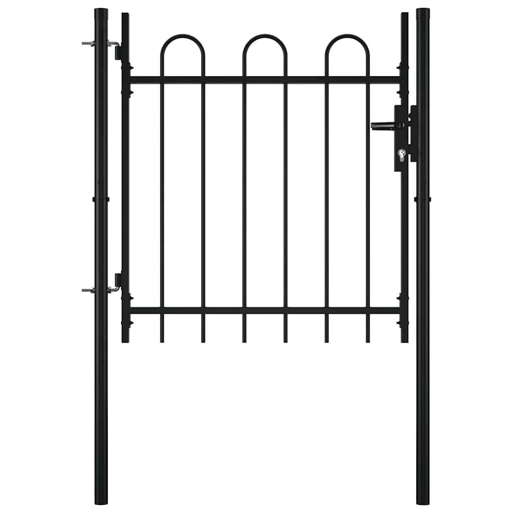 vidaXL Einzeltür-Gartentor Boxtel mit Bügelaufsatz 100 x 75 cm-3