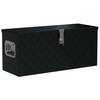 vidaXL Aluminiumkiste 80×30×35 cm Schwarz