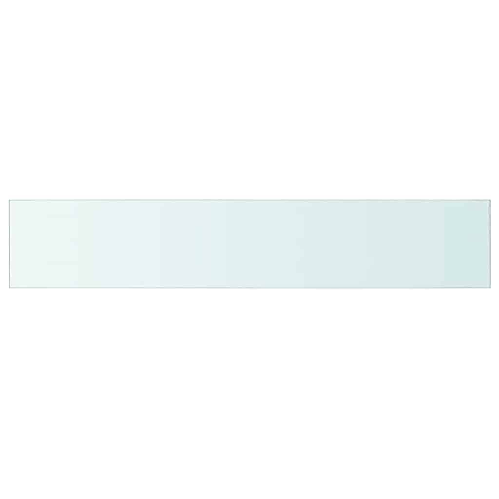 vidaXL Regalboden Glas Transparent 110 cm x 20 cm-1