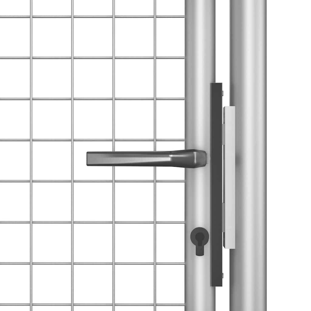 vidaXL Gartentor verzinkter Stahl 100 x 75 cm Silber-2