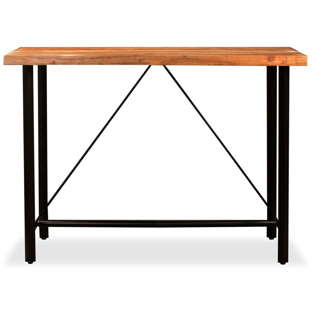 vidaXL Bartisch Akazie Massivholz 150 x 70 x 107 cm-1