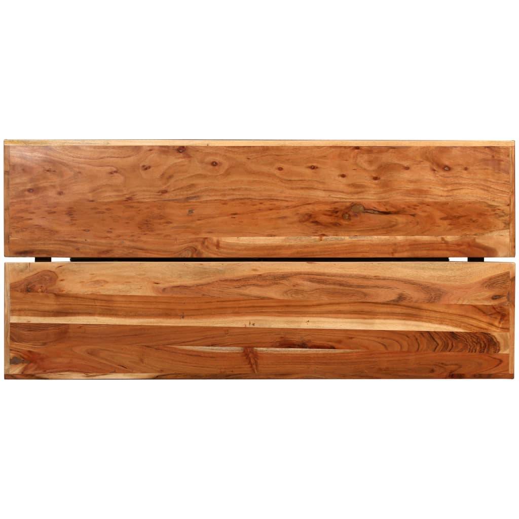vidaXL Bartisch Akazie Massivholz 150 x 70 x 107 cm-2