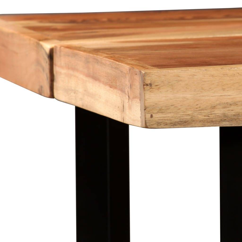 vidaXL Bartisch Akazie Massivholz 150 x 70 x 107 cm-3