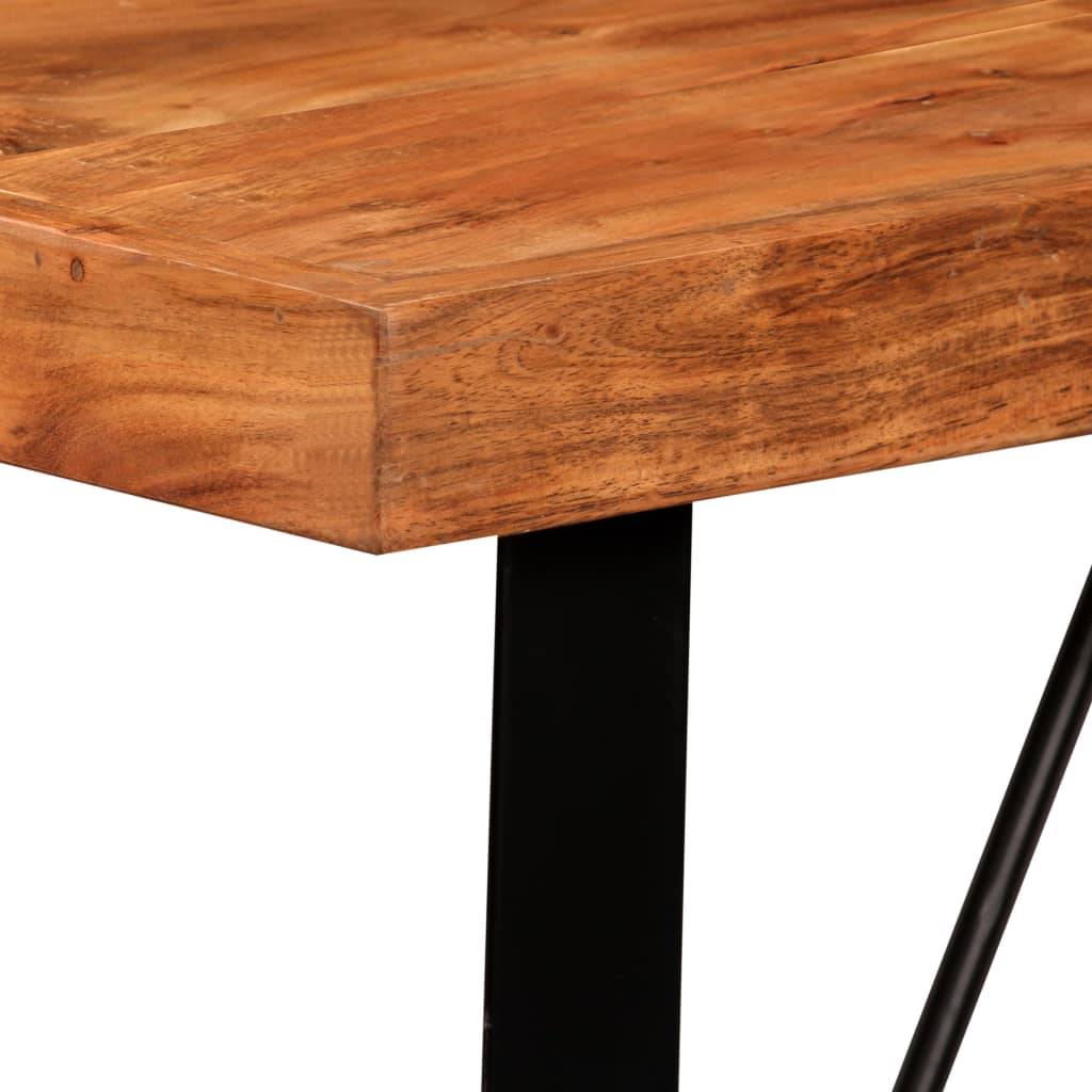 vidaXL Bartisch Massivholz Akazie 120x60x107 cm-2
