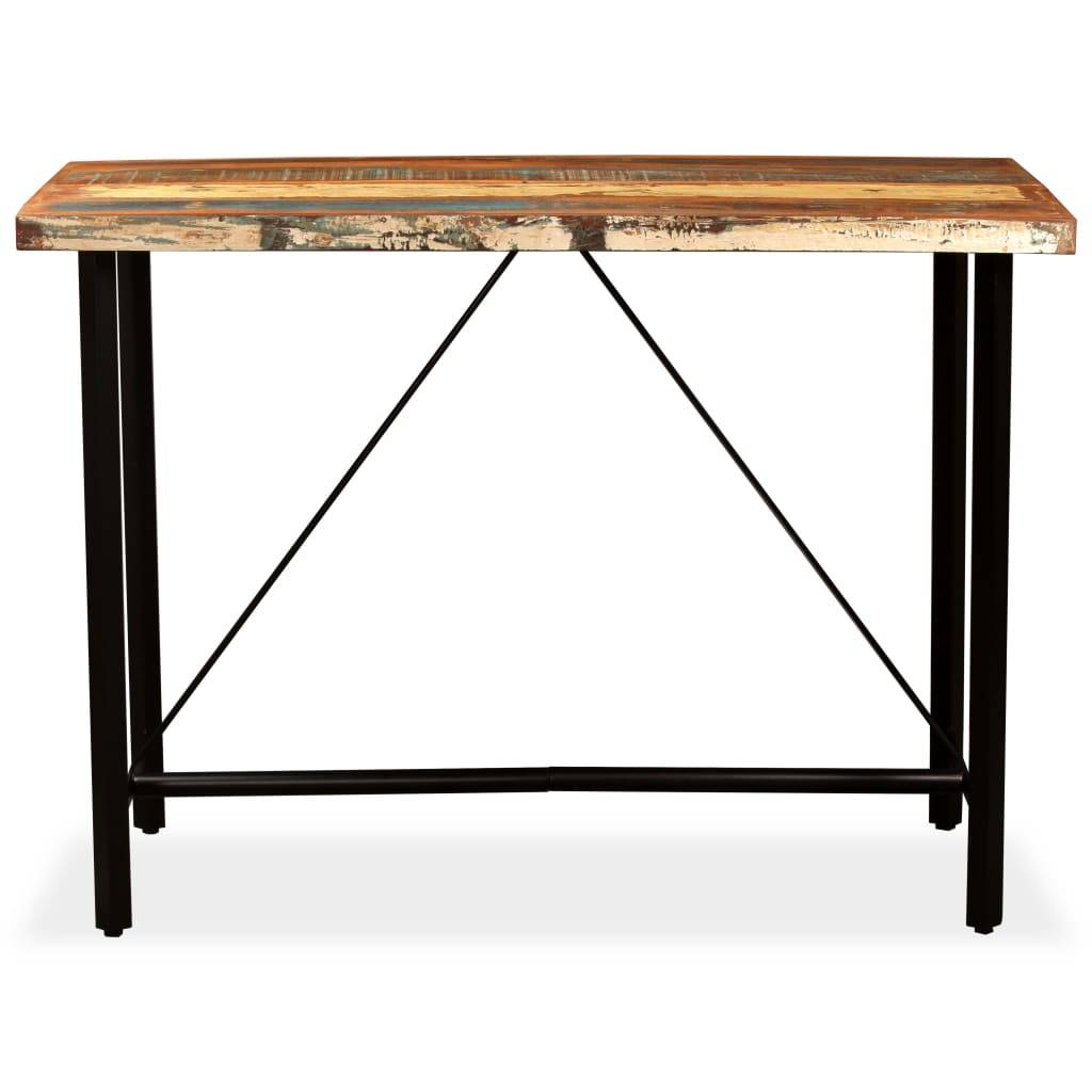 vidaXL Bartisch Altholz Massiv 150x70x107 cm-1