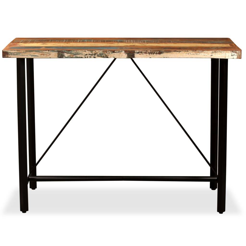 vidaXL Bartisch Altholz Massiv 120x60x107 cm-1