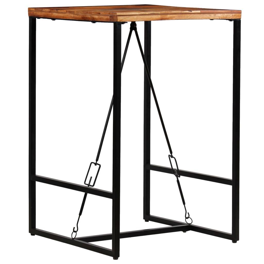 vidaXL Bartisch Altholz Massiv 70x70x106 cm-2