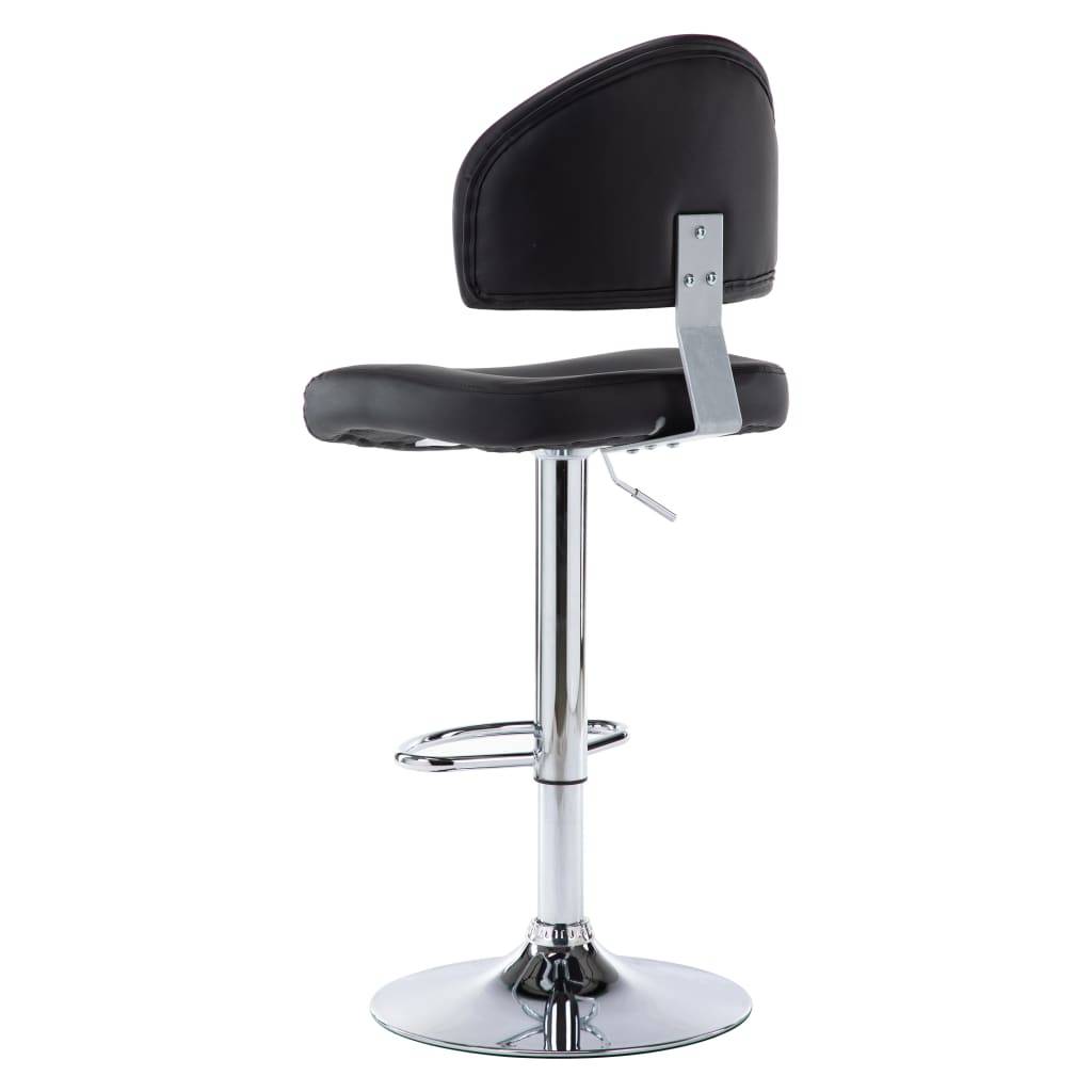 vidaXL Barhocker Schwarz Kunstleder-3