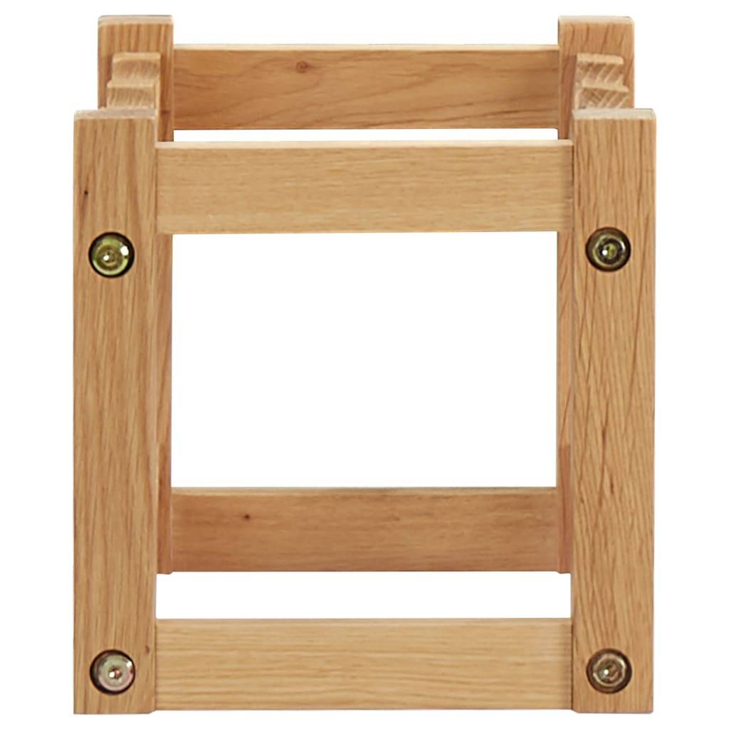 vidaXL Weinregal für 6 Flaschen 37 x 21 x 21 cm Eiche Massivholz-2