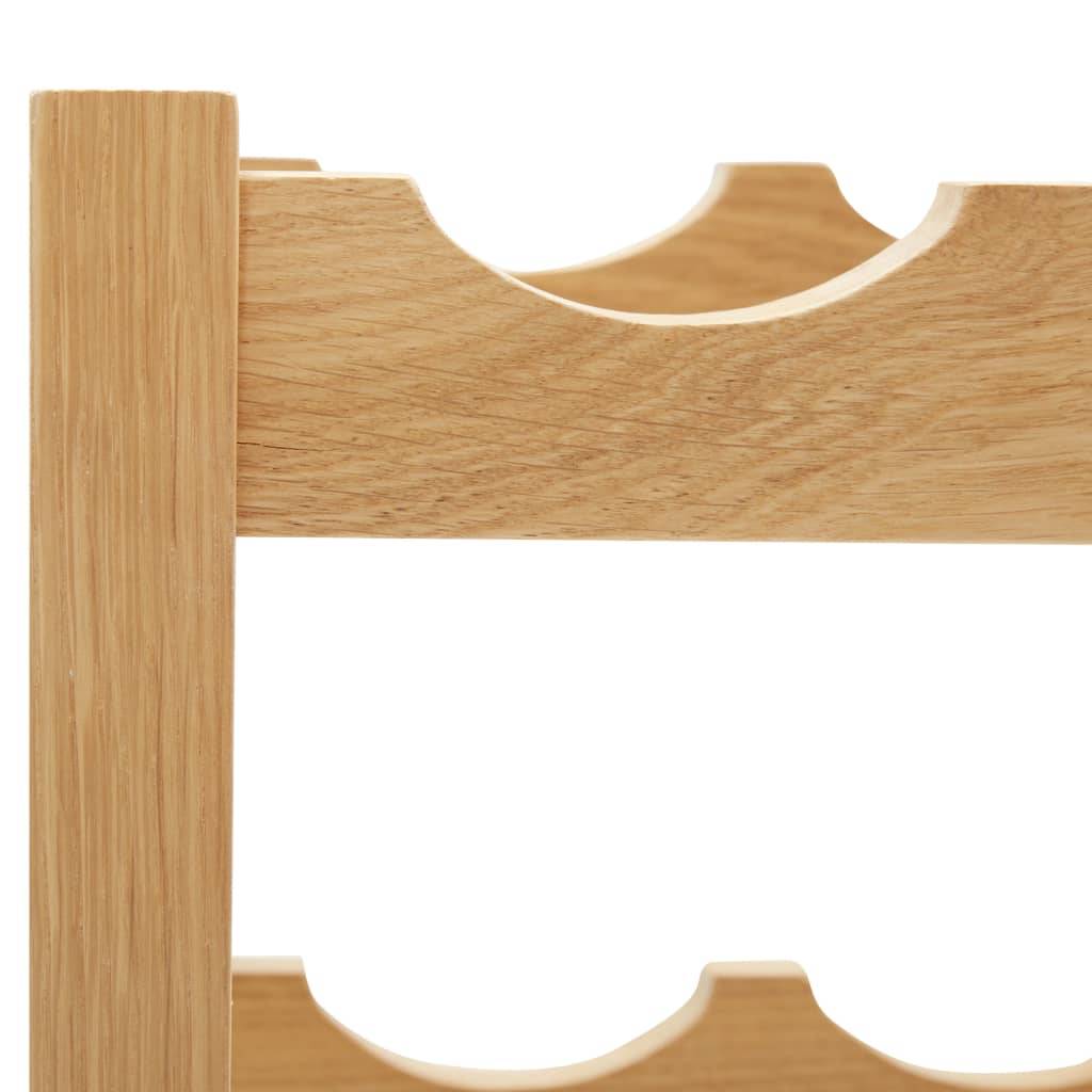 vidaXL Weinregal für 6 Flaschen 37 x 21 x 21 cm Eiche Massivholz-3