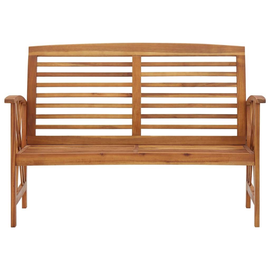 vidaXL Gartenbank 119 cm Massivholz Akazie-1